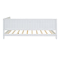 Full Size Wood Daybed Sofa Bed, White white-solid wood+mdf