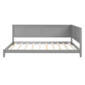 Full Size Wood Daybed Sofa Bed, Gray gray-solid wood+mdf