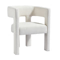 Contemporary Designed Fabric Upholstered Accent Chair Dining Chair For Living Room, Bedroom, Dining Room, Beige Beige Linen