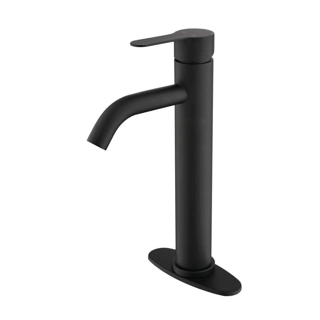 Single Handle Bathroom Vanity Sink Faucet Matte Black Stainless Steel