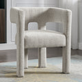 Contemporary Designed Fabric Upholstered Accent Chair Dining Chair For Living Room, Bedroom, Dining Room, Gray Gray Linen