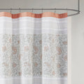 Cotton Shower Curtain Coral Cotton