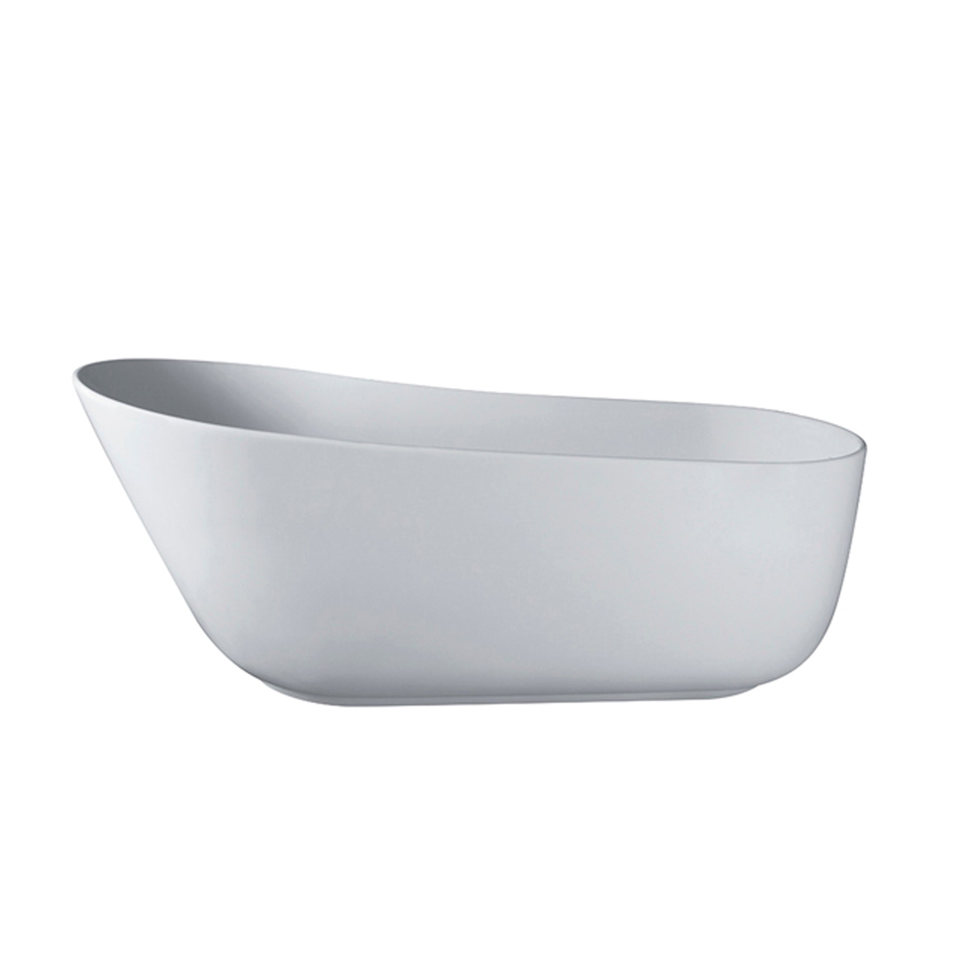 67 Inch Solid Surface Stone Resin Oval Shape Soaking Bathtub With Overflow For The Bathroom Matte White Oval Bathroom Freestanding Tubs Matte 61 69 In Contemporary,Luxury,Minimalist,Modern Soaking Right Solid Surface