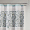 Cotton Shower Curtain Aqua Cotton