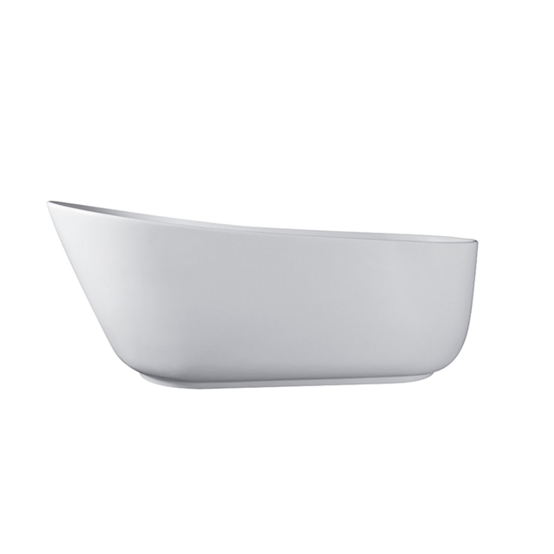 67 inch solid surface stone resin oval shape soaking matte white-oval-bathroom-freestanding