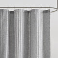 Cotton Jacquard Shower Curtain Gray Cotton