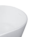 67 Inch Solid Surface Stone Resin Oval Shape Soaking Bathtub With Overflow For The Bathroom Matte White Oval Bathroom Freestanding Tubs Matte 61 69 In Contemporary,Luxury,Minimalist,Modern Soaking Right Solid Surface