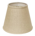 Slant Empire Hardback Lampshade With Bulb Clip, Heather Gray Linen