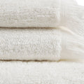 Cotton Dobby Slub 6 Piece Towel Set Ivory Cotton