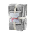 Sustainable Antimicrobial Bath Towel 6 Piece Set Grey Polyester