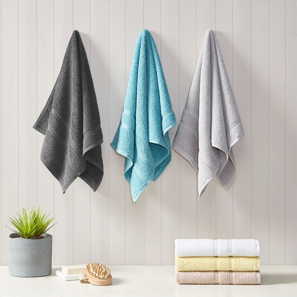 100% Turkish Cotton 6 Piece Towel Set Aqua Cotton