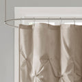 Tufted Semi Sheer Shower Curtain Taupe Cotton