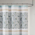 Cotton Shower Curtain Aqua Cotton