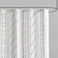 Cotton Jacquard Shower Curtain Ivory Cotton