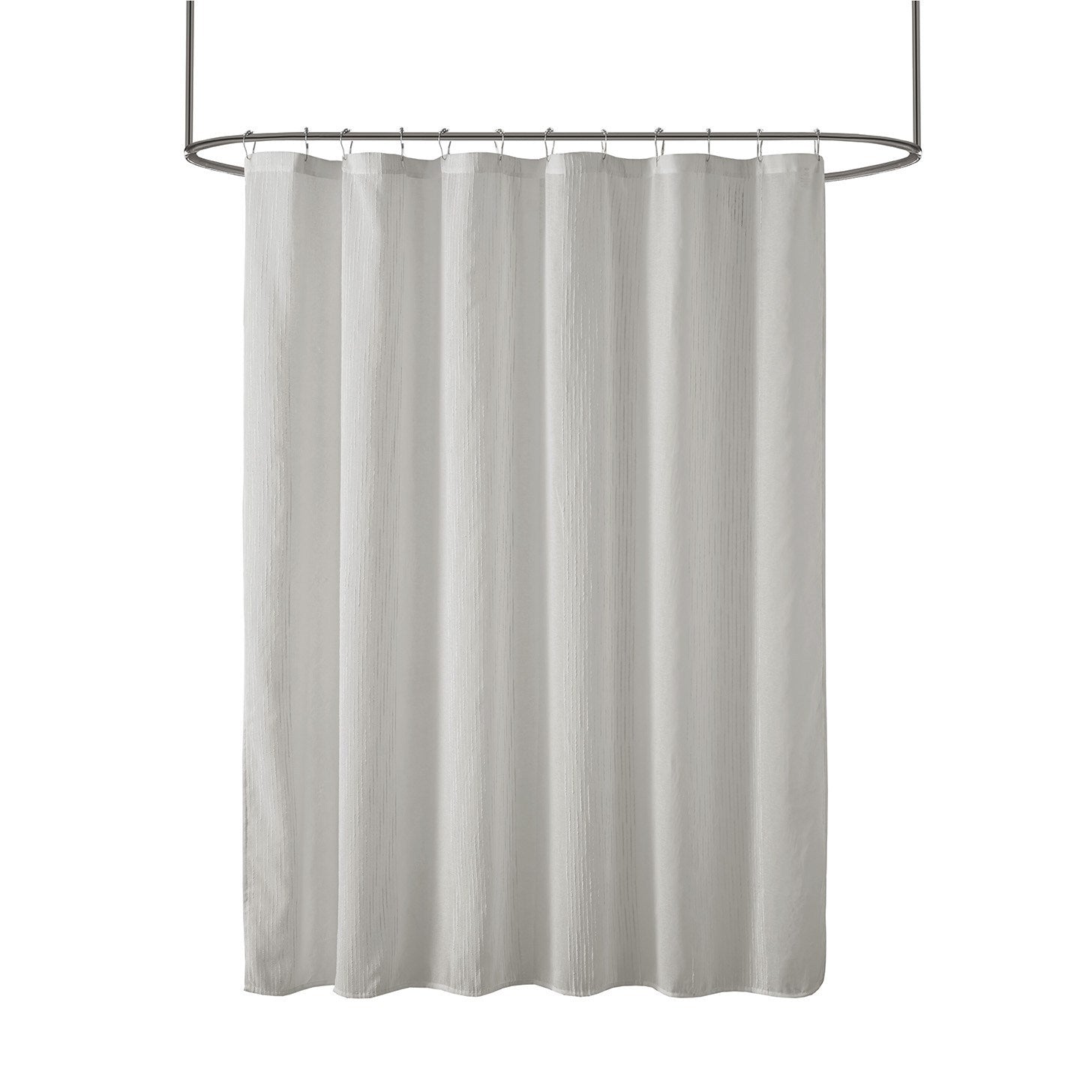 Sheer Shower Curtain Grey Polyester