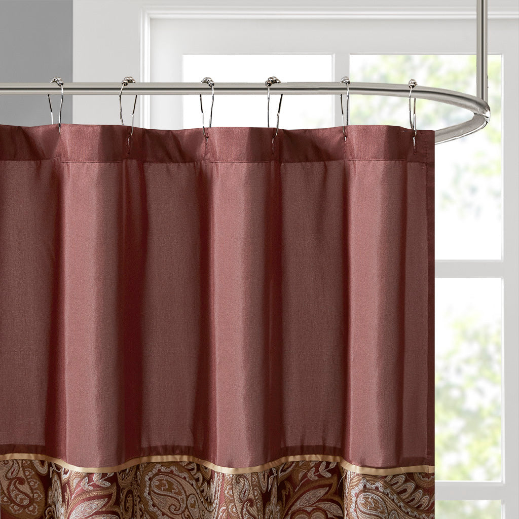 Jacquard Shower Curtain Multicolor Polyester