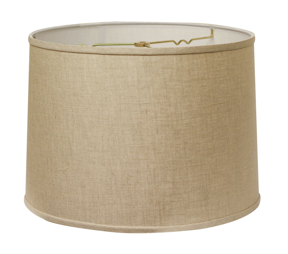 Slant Retro Drum Hardback Lampshade With Washer Fitter, Heather Gray Linen