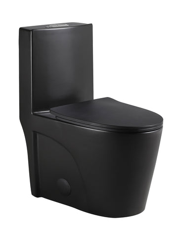 Black Toilet Seat Cover 24T01 Mbp01 Matte Black Acrylic