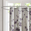 Cotton Shower Curtain Purple Cotton