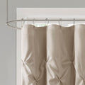 Tufted Semi Sheer Shower Curtain Taupe Cotton