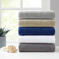 100% Cotton Quick Dry 12 Piece Bath Towel Set Navy Cotton