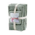 Sustainable Antimicrobial Bath Towel 6 Piece Set Green Polyester