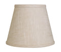 Slant Empire Hardback Lampshade With Bulb Clip, Stonewash White Linen