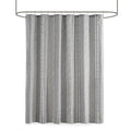 Cotton Jacquard Shower Curtain Gray Cotton