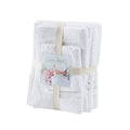 Sustainable Antimicrobial Bath Towel 6 Piece Set White Polyester