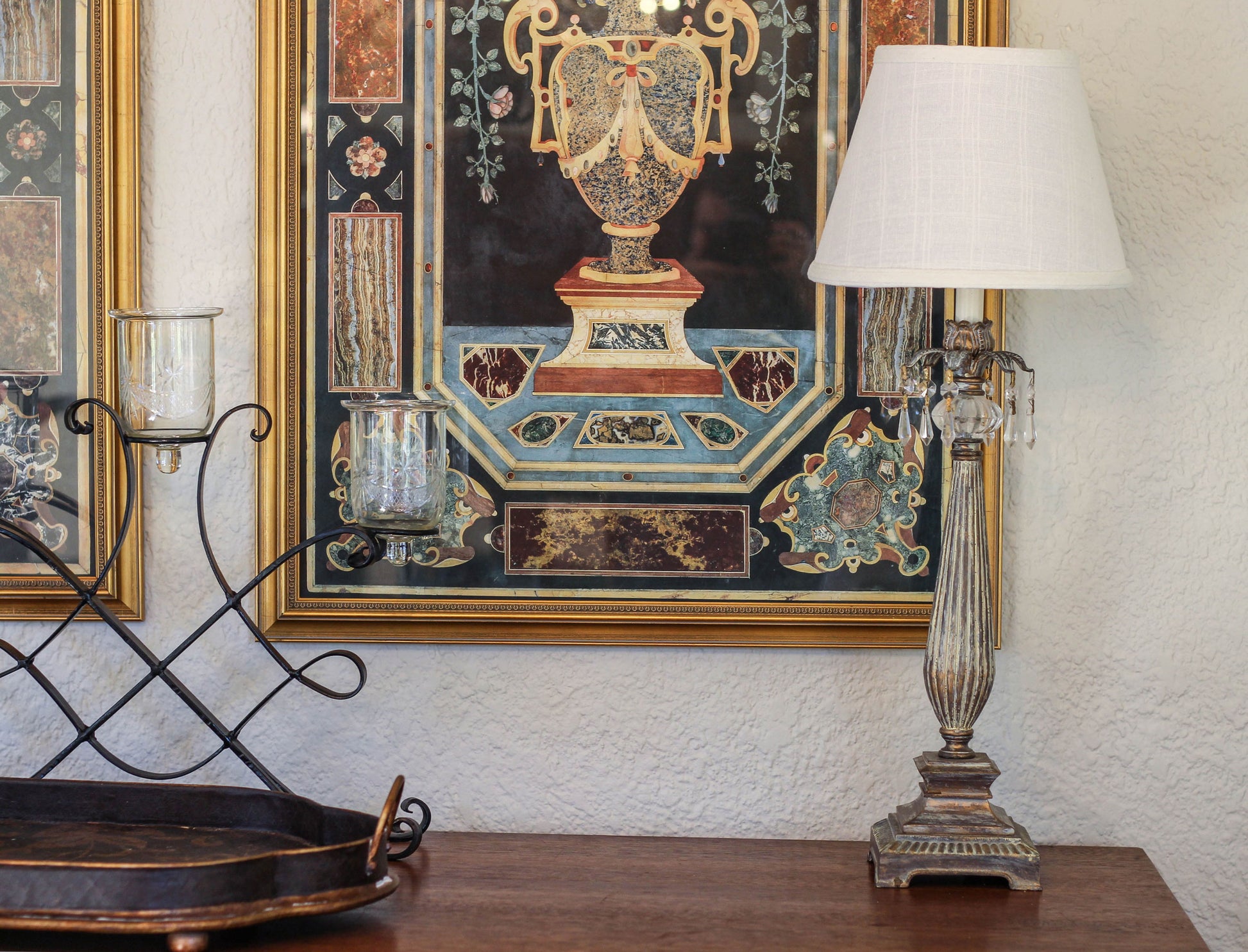 Empire Hardback Lampshade With Bulb Clip, White Fabric Lampshade For Table Lamps, Natural Linen, 5" Top X 8" Bottom X 6.5" Height White Linen