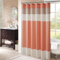 Faux Silk Shower Curtain Coral Polyester