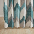 Cotton Printed Shower Curtain Aqua Cotton