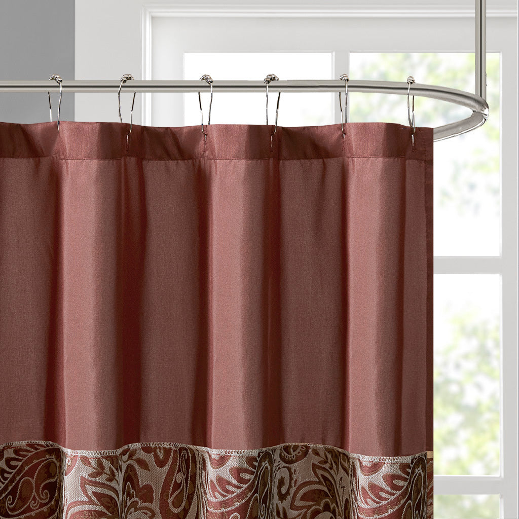 Jacquard Shower Curtain Multicolor Polyester