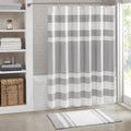 Shower Curtain With 3M Treatment Grey Polyester