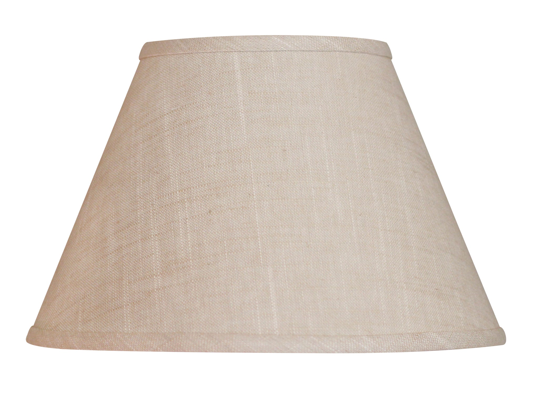 Slant Empire Hardback Lampshade With Washer Fitter, Stonewash White Linen