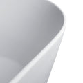 67 Inch Solid Surface Stone Resin Oval Shape Soaking Bathtub With Overflow For The Bathroom Matte White Oval Bathroom Freestanding Tubs Matte 61 69 In Contemporary,Luxury,Minimalist,Modern Soaking Right Solid Surface