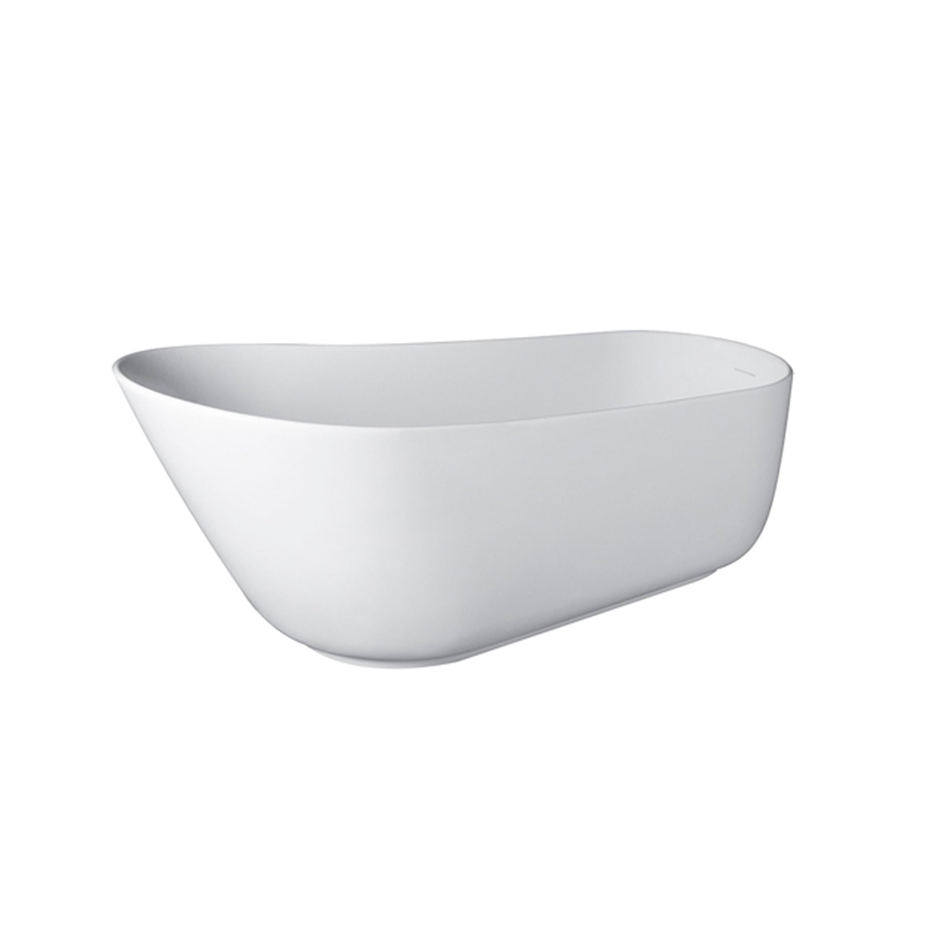 67 Inch Solid Surface Stone Resin Oval Shape Soaking Bathtub With Overflow For The Bathroom Matte White Oval Bathroom Freestanding Tubs Matte 61 69 In Contemporary,Luxury,Minimalist,Modern Soaking Right Solid Surface