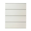 Liv Four Drawer Contemporary Wood Chest In White White Mdf Melamine