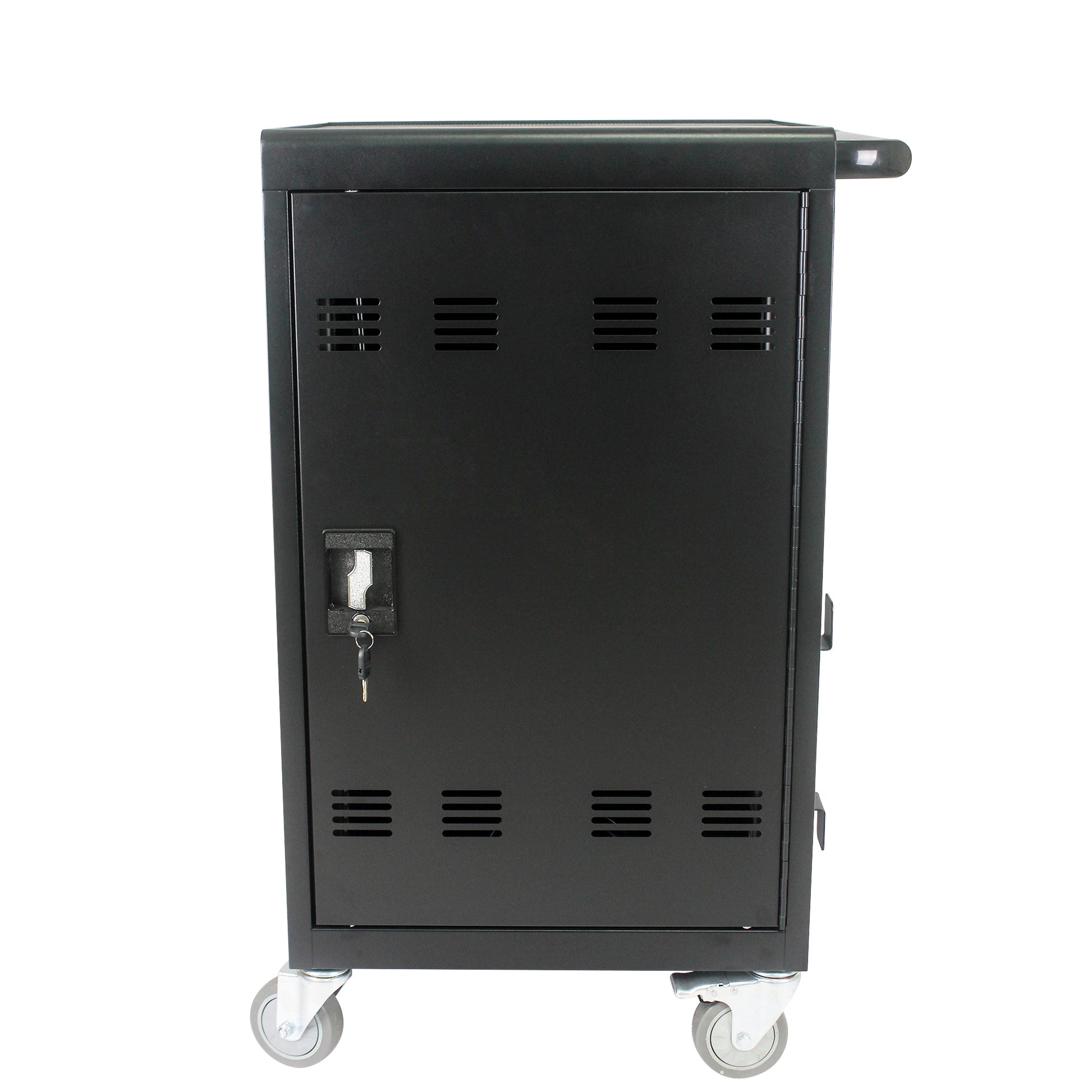 Mobile Charging Cart And Cabinet For Tablets Laptops 35 Device B30Plus Matt Black Steel Metal