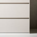 Liv Four Drawer Contemporary Wood Chest In White White Mdf Melamine