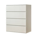 Liv Four Drawer Contemporary Wood Chest In White White Mdf Melamine
