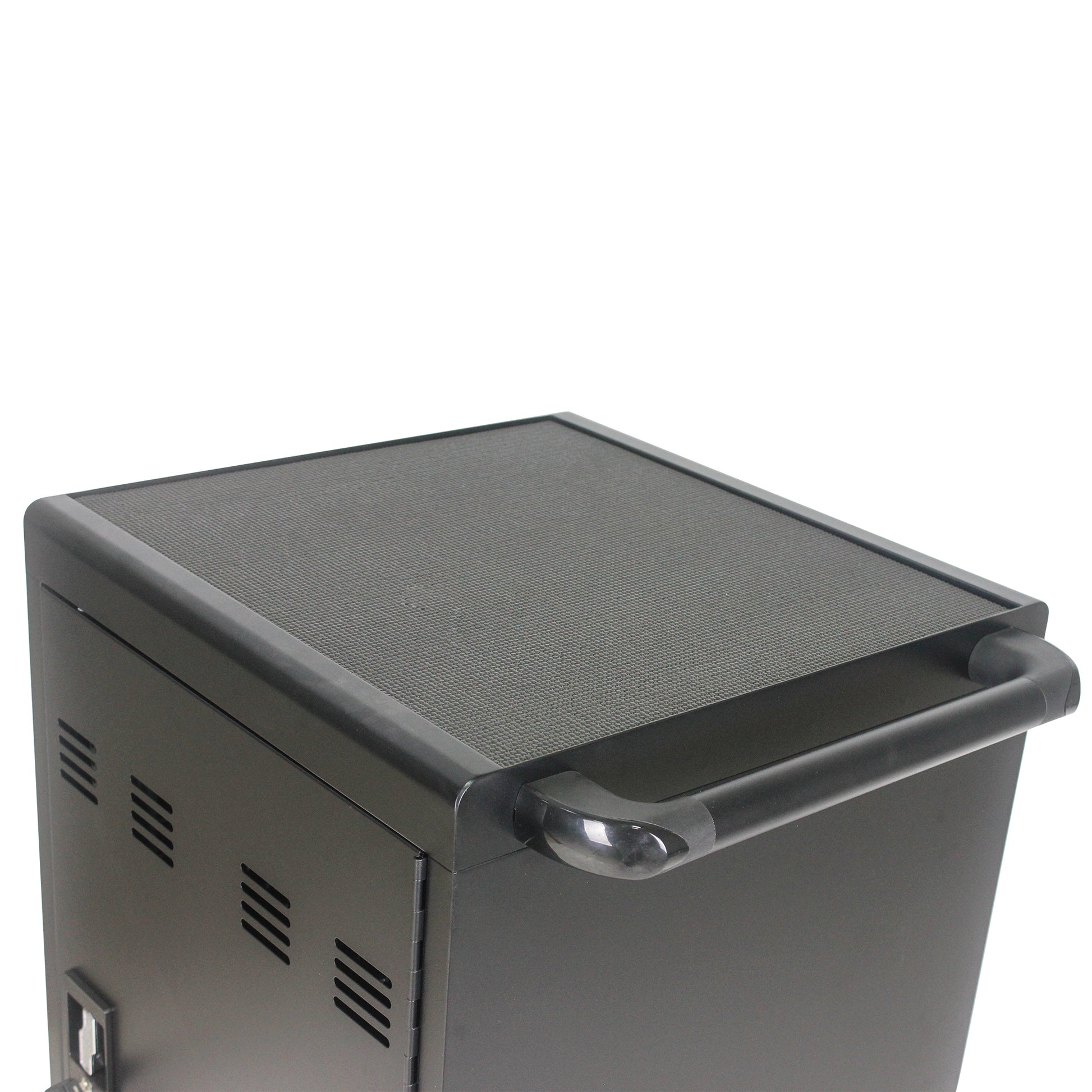 Mobile Charging Cart And Cabinet For Tablets Laptops 35 Device B30Plus Matt Black Steel Metal