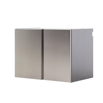 Nova Series Wood Base Door Wall Mounted Garage Cabinet In Metallic Gray Dark Gray Mdf Melamine