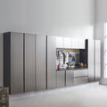 Nova Series Wood Base Drawer Wall Mounted Garage Cabinet In Metallic Gray Dark Gray Mdf Melamine