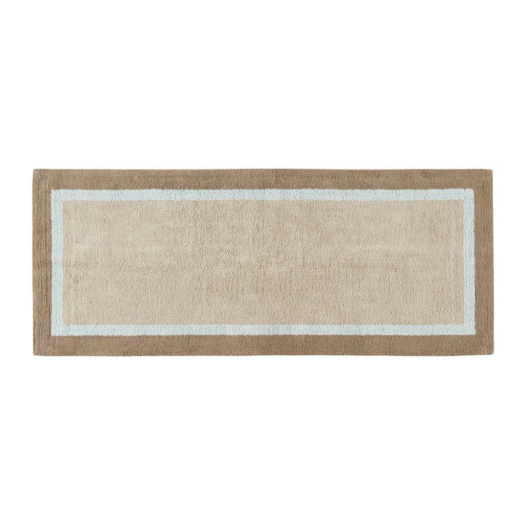 Cotton Tufted Bath Rug Blue Cotton