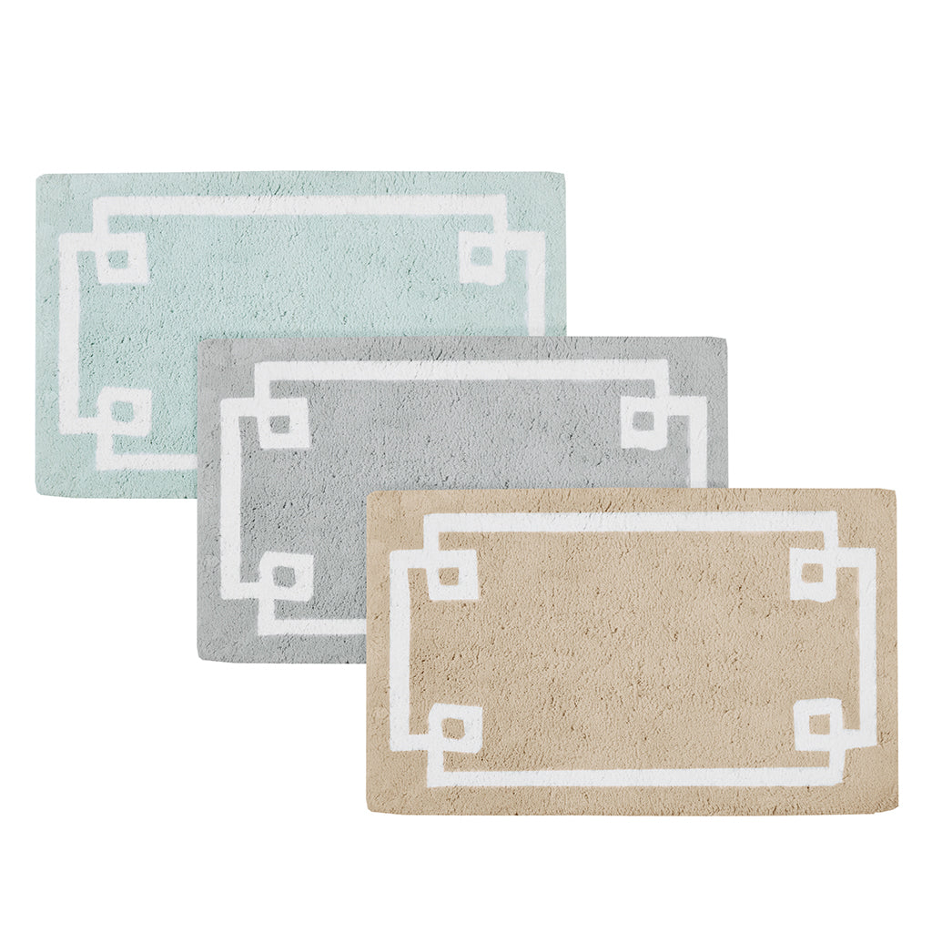 Cotton Tufted Bath Rug 24X72 Taupe Cotton