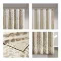 Jacquard Shower Curtain Tan Ivory Polyester