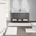 Bath Rug Ivory Polyester