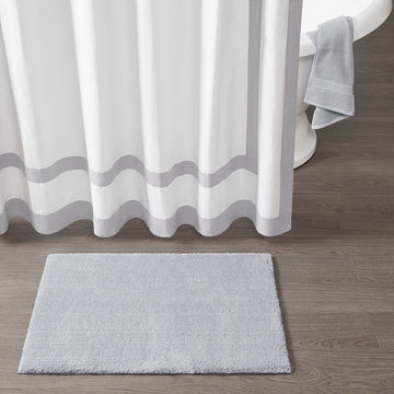 Bath Rug Grey Polyester