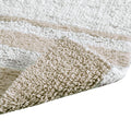 Reversible Bath Rug Taupe Cotton